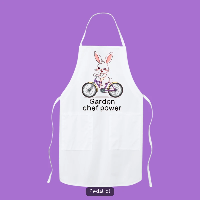 Funny Bunny Apron: Chef-Ready Determined Bunny, Perfect Cute Animal Kitchen Gear
