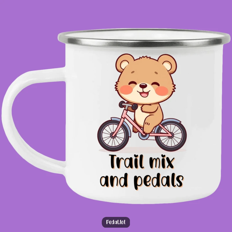 Funny Bear Cub Bike Camping Mug: Durable Cub for Adventures - Hilarious Funny Gift