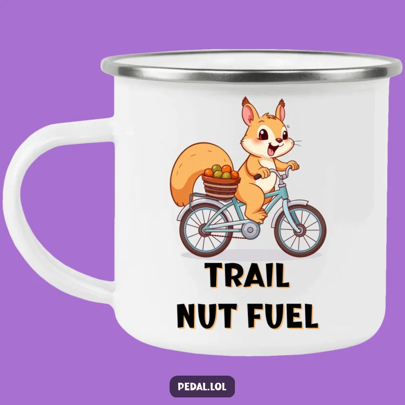 Funny Squirrel Camping Mug: Durable Cycling Squirrel Cup, Perfect Outdoor Nature Gift