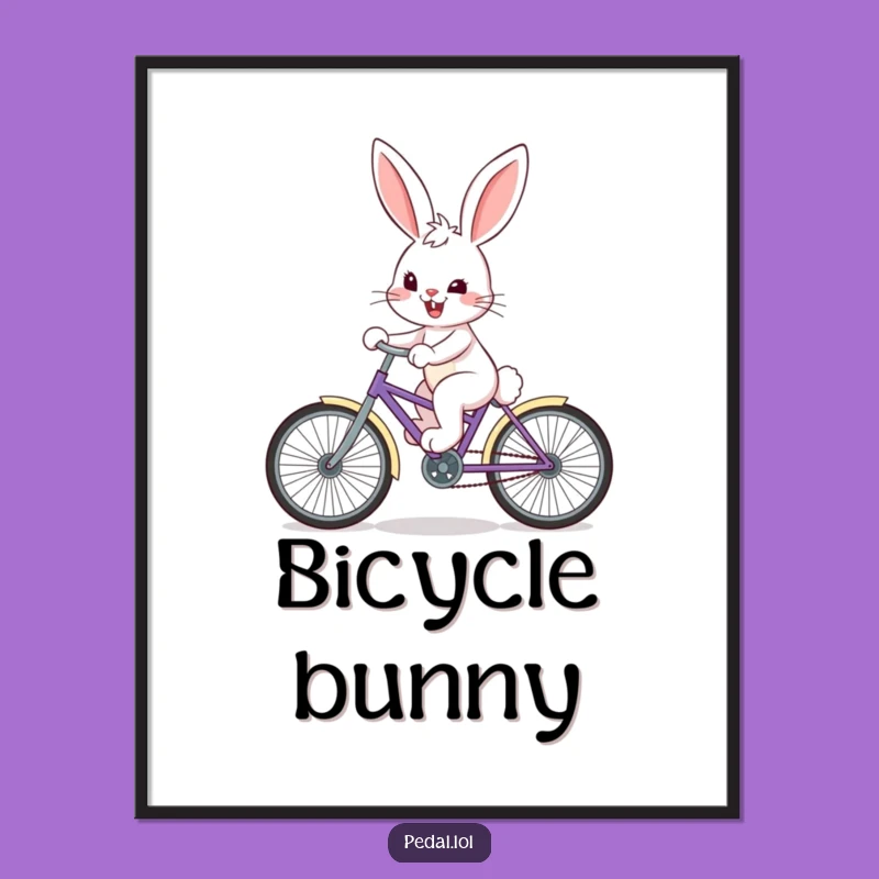 Funny Bunny Digital Art: Printable Determined Bunny Graphic, Perfect DIY Cute Animal Gift