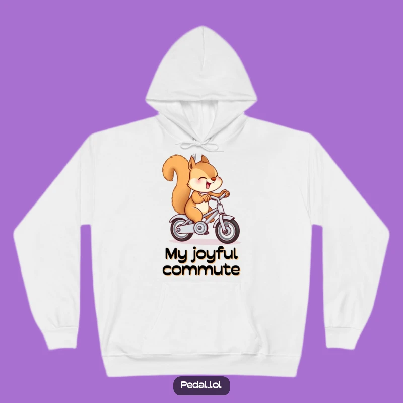 Funny Squirrel Bike Bell Hoodie: Cozy Giggling Gift