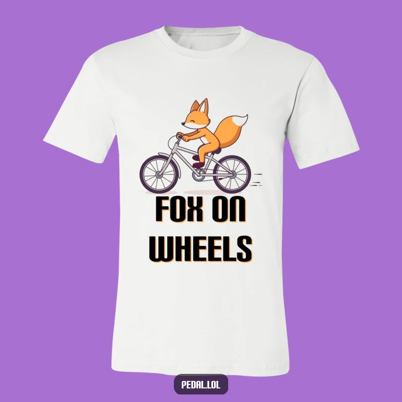 Funny Fox Bicycle Speed T-Shirt: Hilarious, Fast-Paced Animal Tee for a Comedic Gift