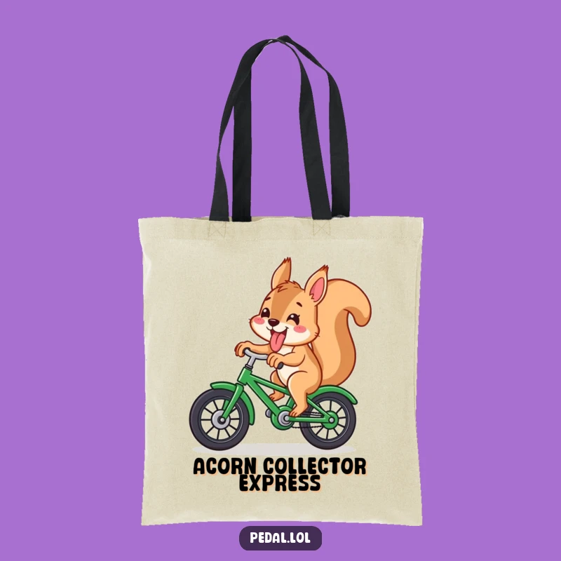 Funny Squirrel Bicycle Tote Bag: Carry Your Fun Everywhere!